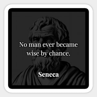 Seneca's Insight: Wisdom, A Deliberate Journey Sticker